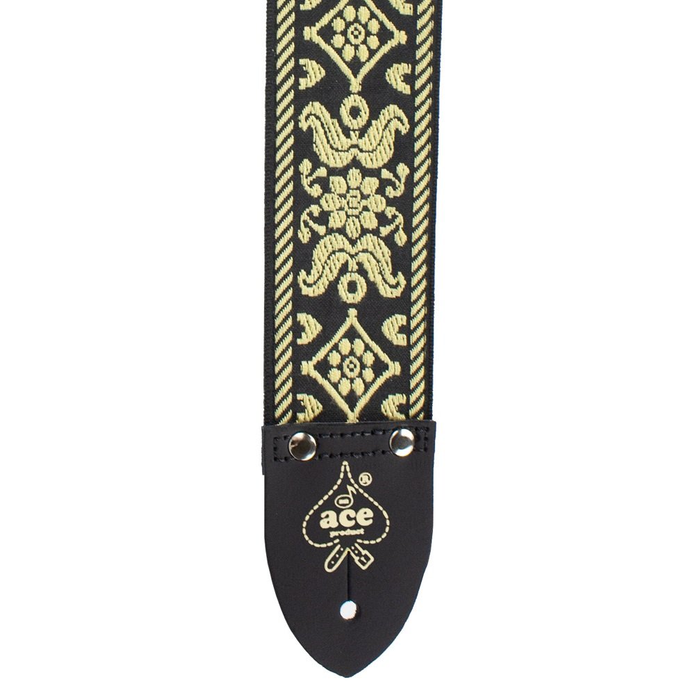 Ace Vintage Reissue Guitar Strap (ACE-7) Old Gold