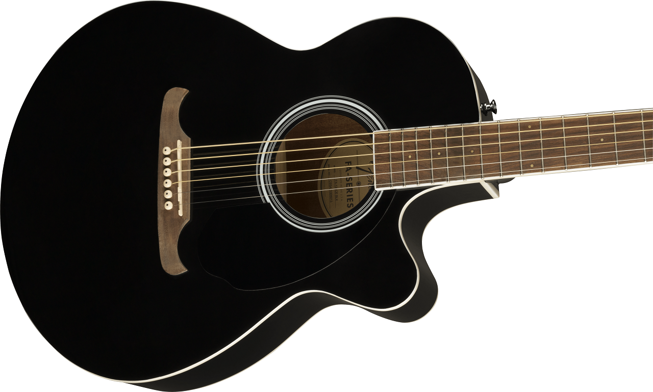FA-135CE Concert, Walnut Fingerboard, Black