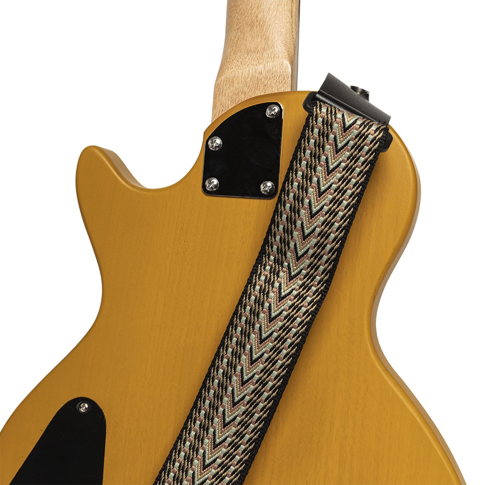 Gitarrengurt Baumwolle Grün