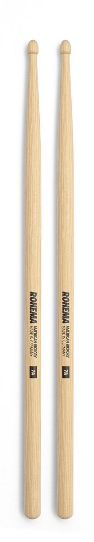 7A Natural Hickory Sticks unlackiert