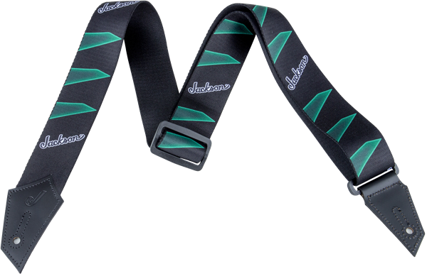 Strap with Headstock Pattern Black/Green