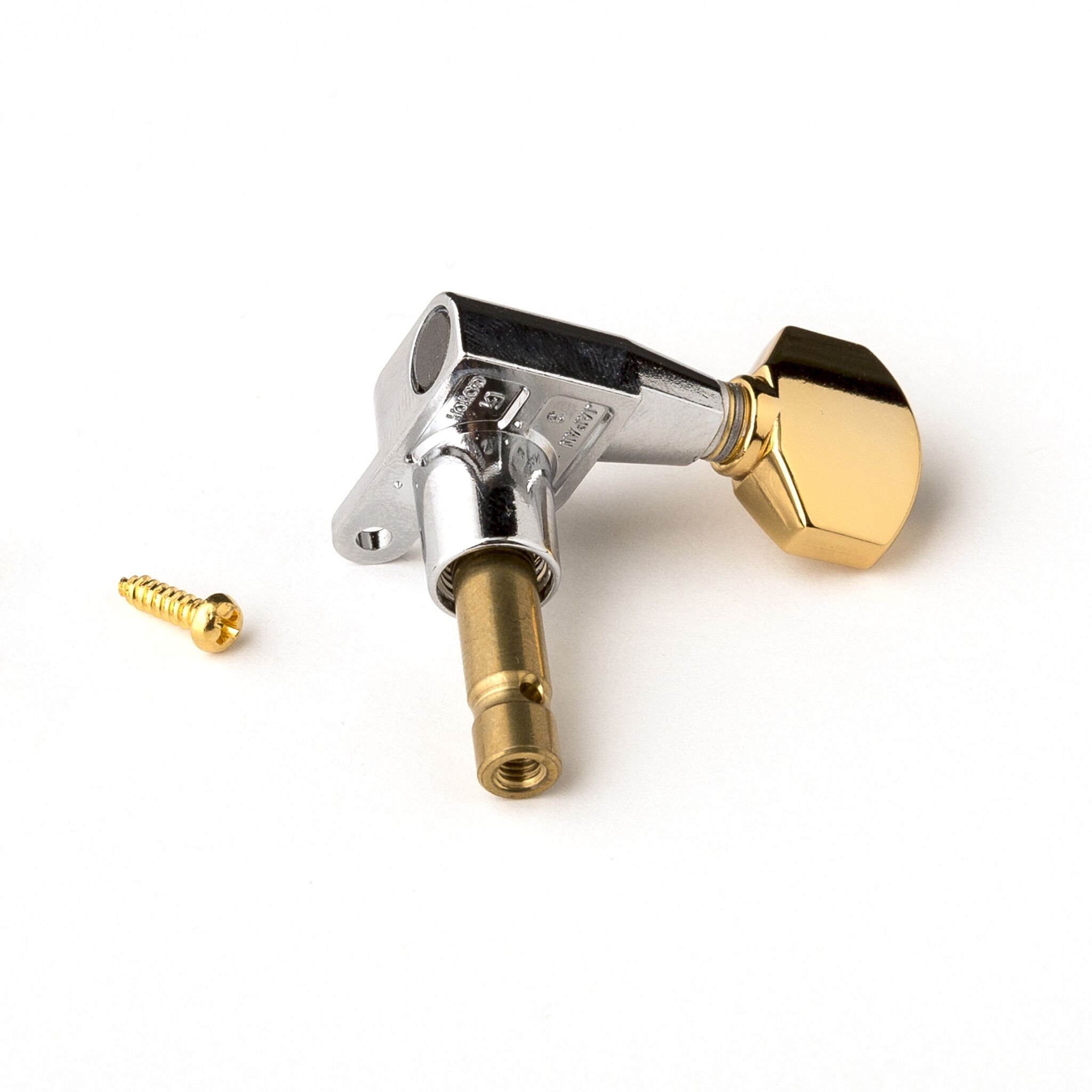Phase II Locking Tuner, Treble-side, HYBRID w/Gold Buttons