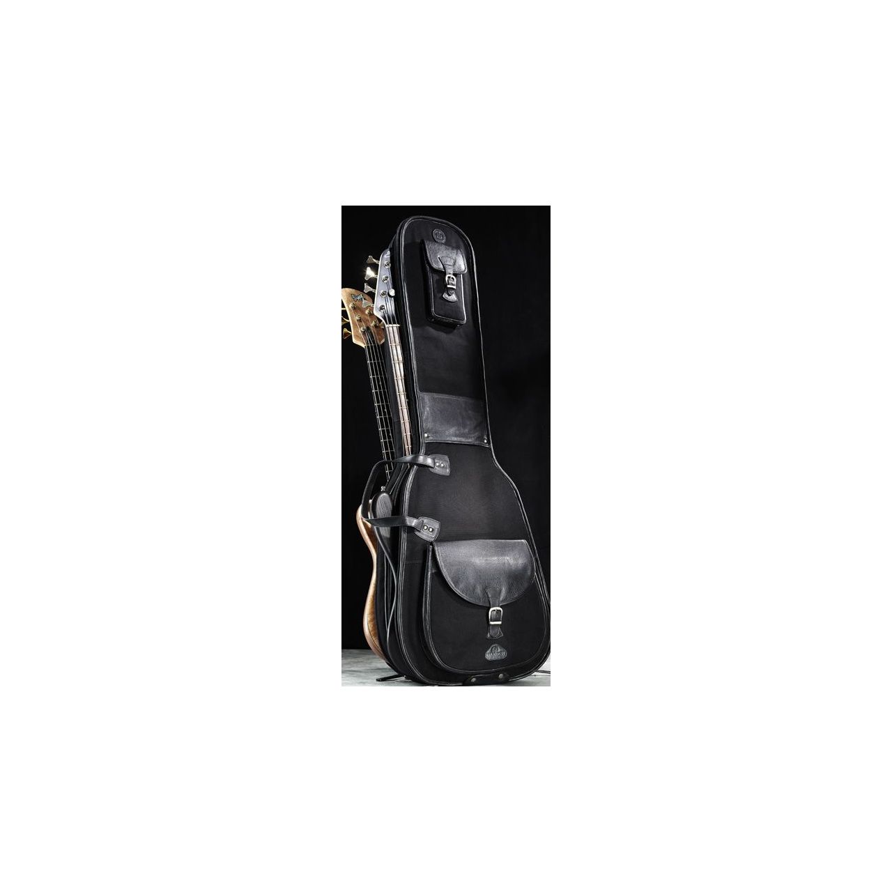 Double Bass Bag Buffalo Nappa / Canvas - Tasche für 2 Bässe