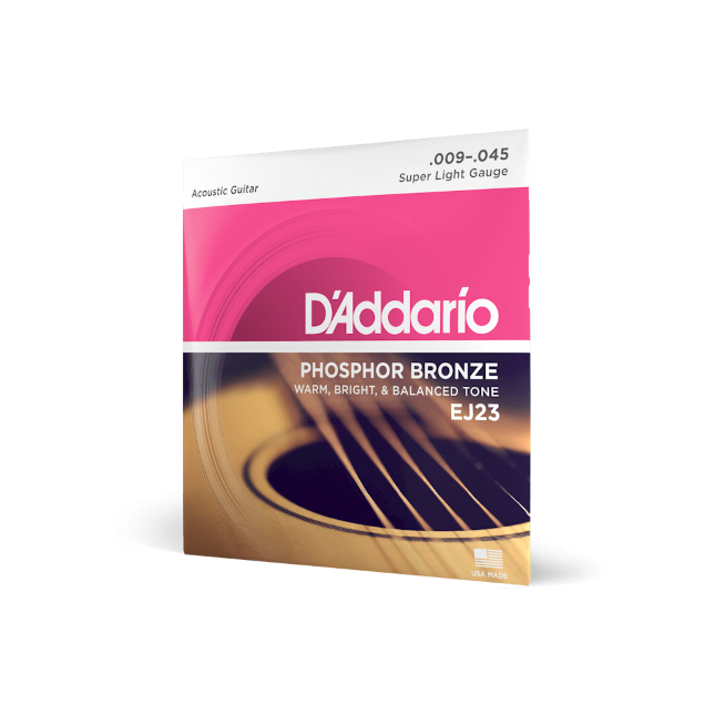 EJ23 Super Light, Phosphor Bronze Saiten für Akustikgitarre .009 - .045