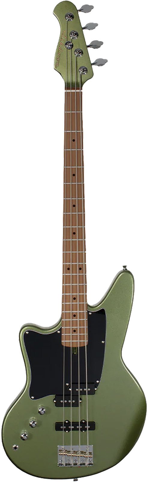 The Saint E-Bass Onyx Green Lefthand
