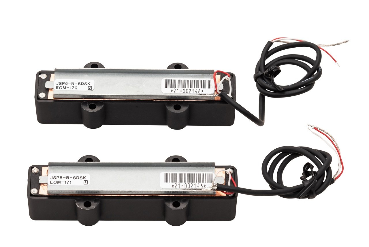 SAC PU J5 B NC J/J-Style Bass Pickup Set (Alnico V / Alnico III),  5-String - Bridge & Neck