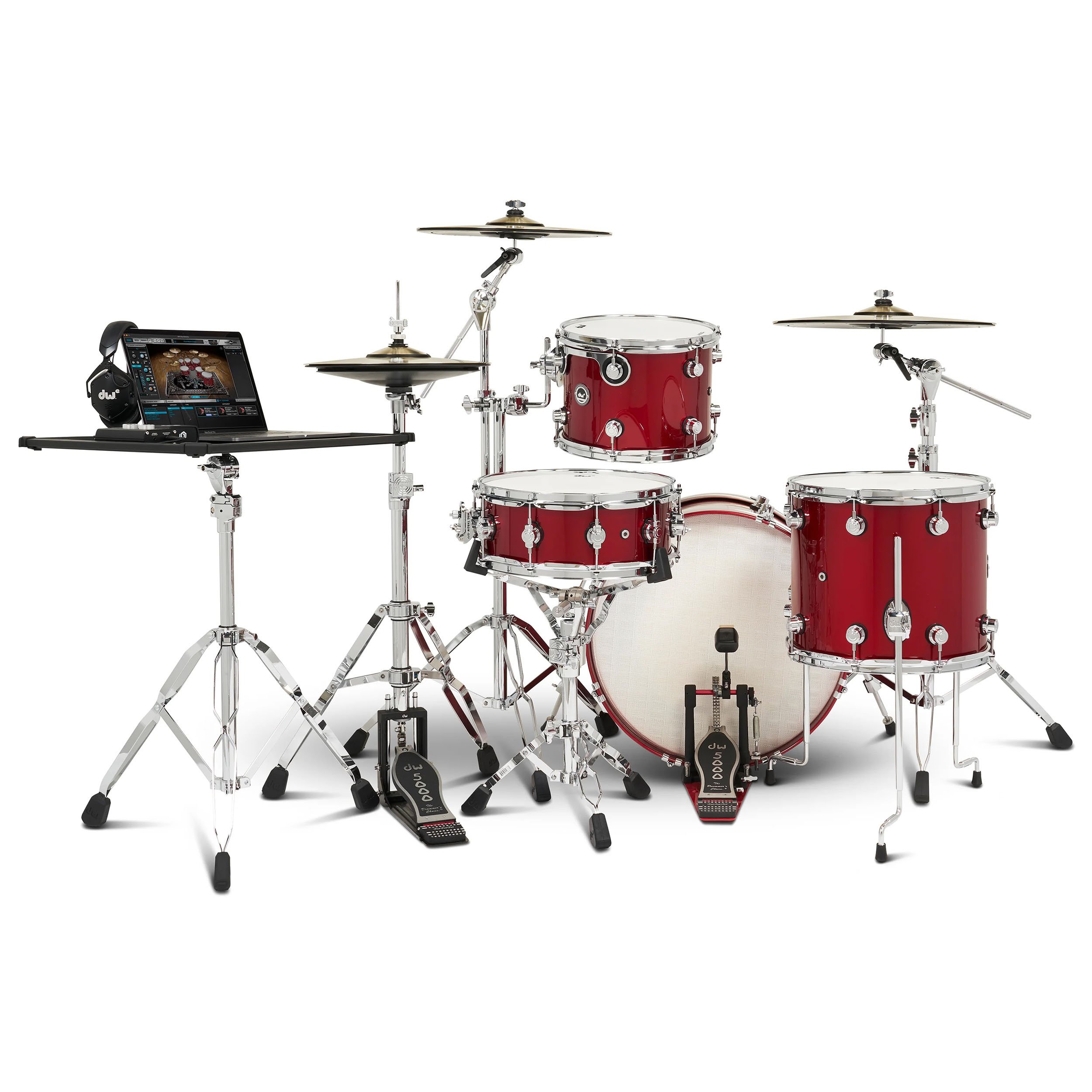 Black Cherry Metallic  | 4-tlg Drum Kit Set mit 3 Becken