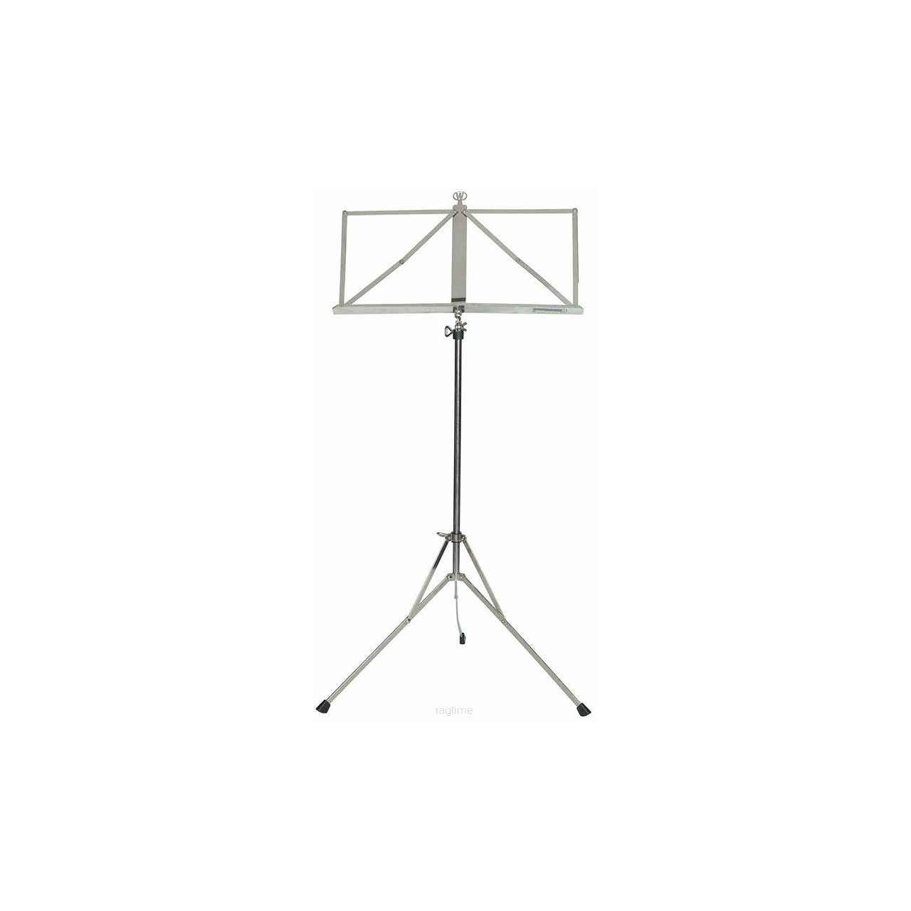 Notenständer nickel, höhenverstellbar 65 - 120 cm, zusammenklappbar