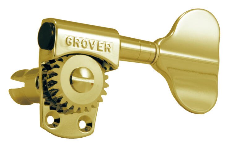 145G4 Titan Electric Bass Machines - Bass Machine Heads, 4-in-Line, Bass Side (Left) - Gold