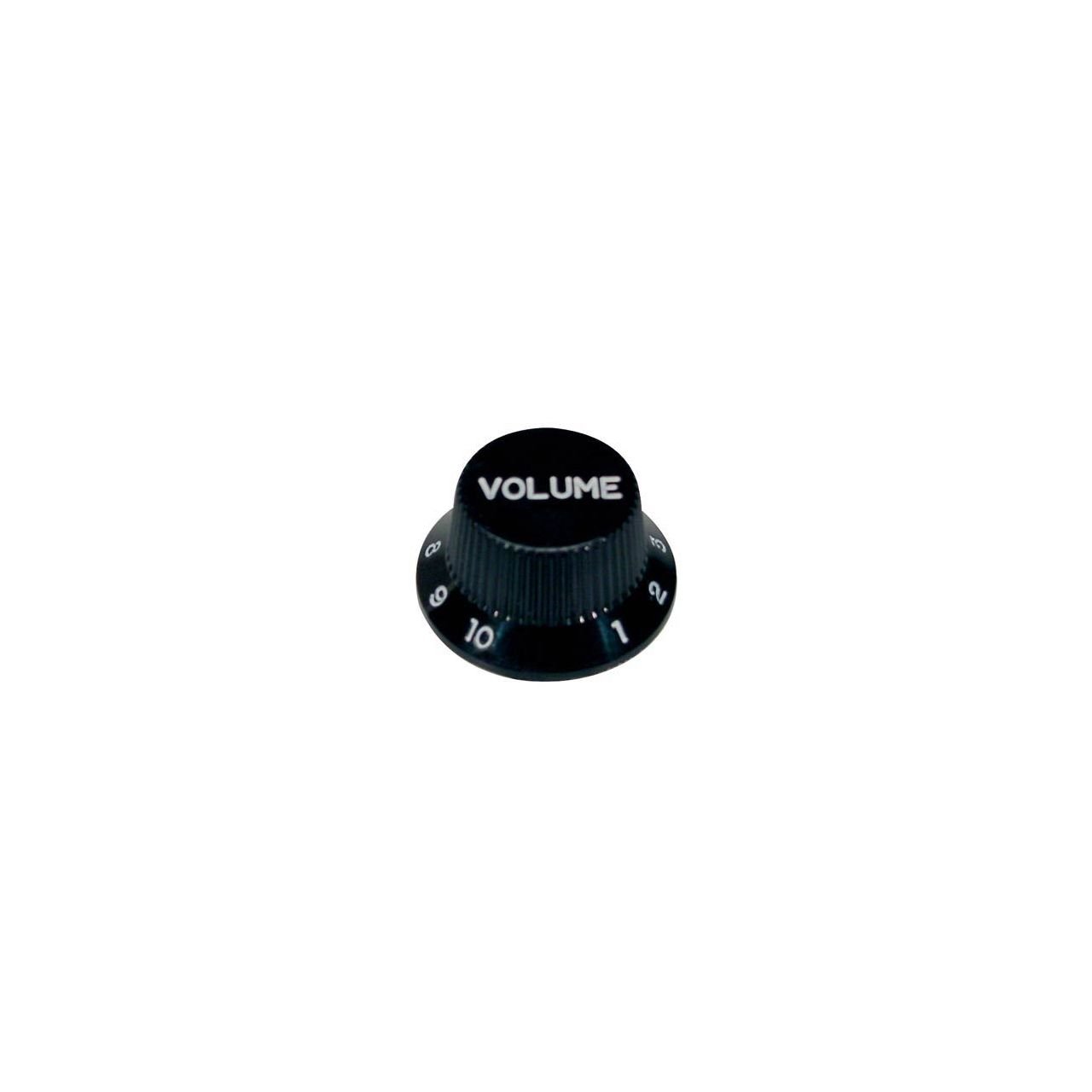 Potiknopf, Bell Knob, Stallion, schwarz, Volume, für US-Poti-Schaft