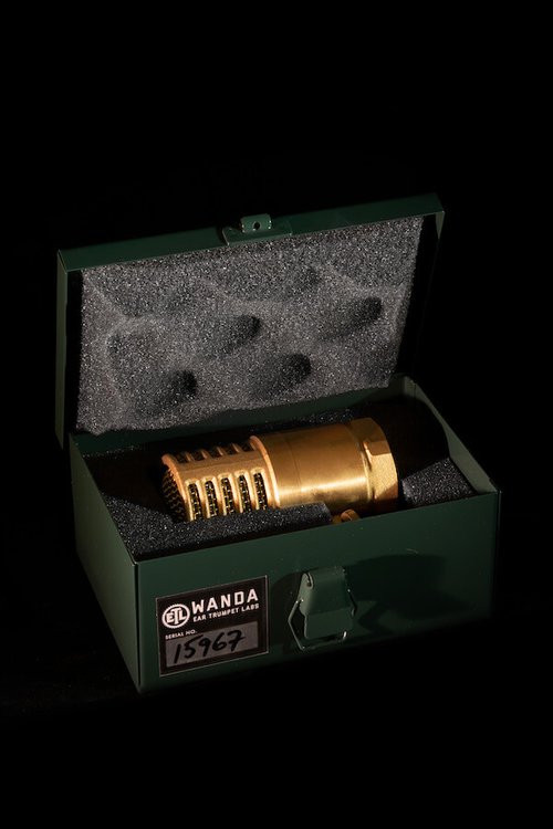 EAR Trumpet Labs Wanda Mikrofon im Metallkoffer mit Schaumstoffpolsterung und Zubehör