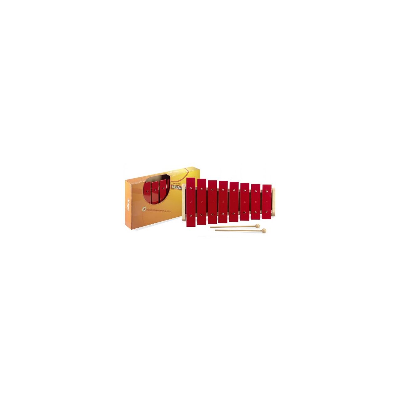 METALLOPHONE 8  KEYS RED