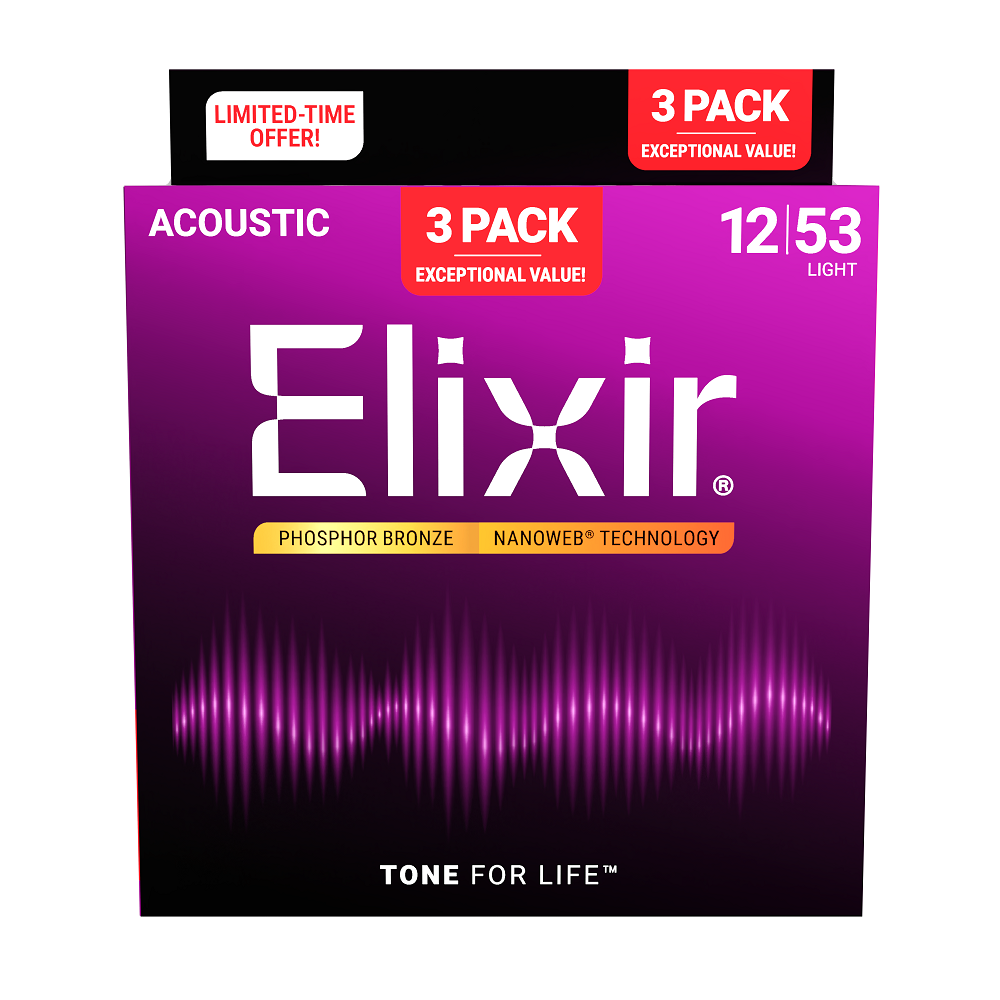 16569 3er Pack Acoustic Phosphor Bronze 012-053