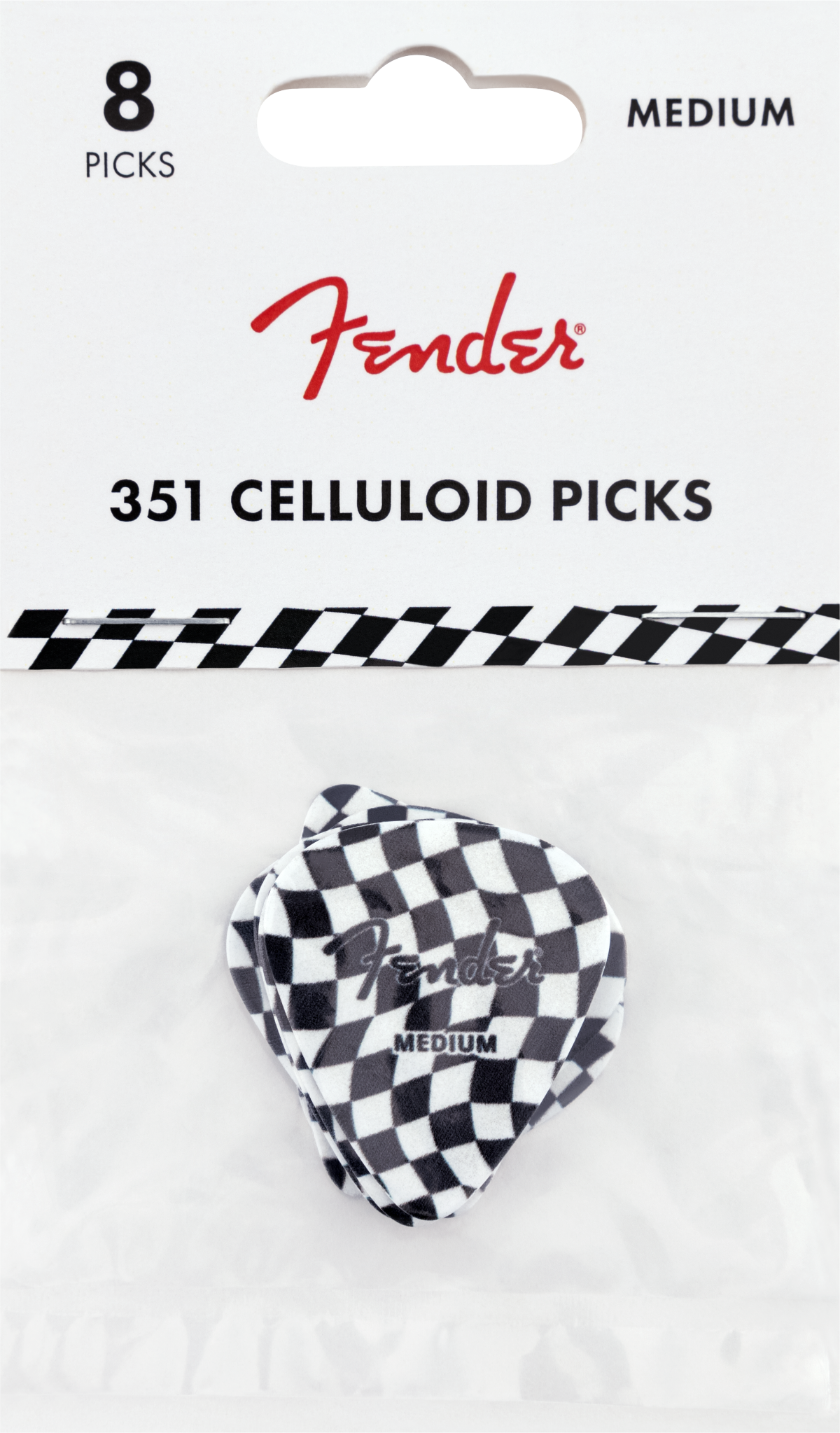 351 Celluloid Picks, Checkerboard, (8)
