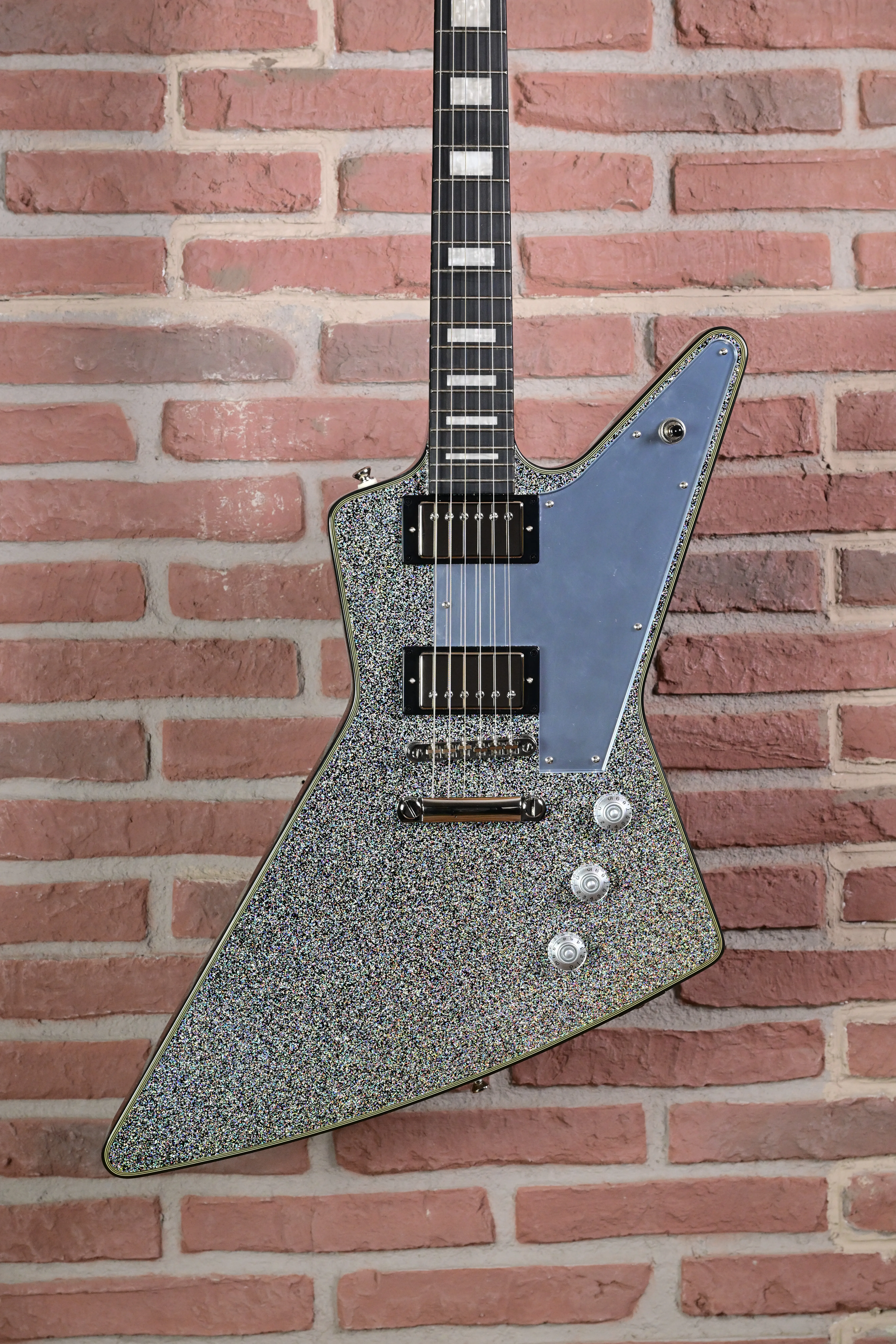 Lzzy Hale Explorer Custom Black Diamond Holographic Sparkle