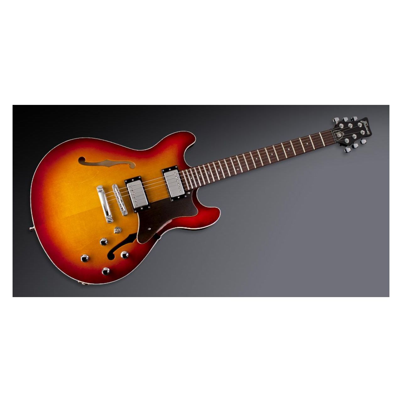 Mayfield Pro Maple Honey Sunburst M 160226 13 - Halbresonanz E-Gitarre