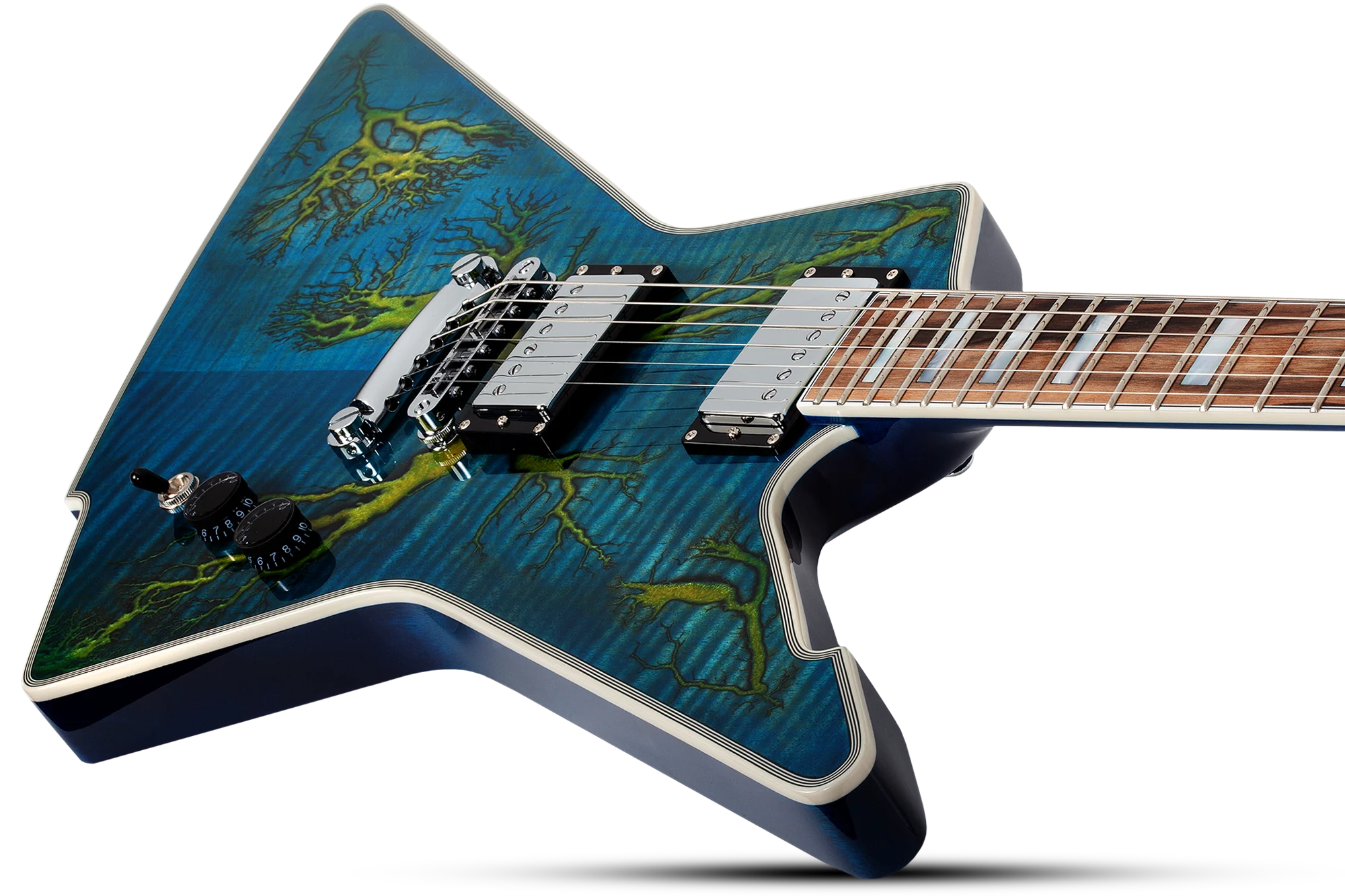 E-1 Electro Resin Transparent Blue E-Gitarre