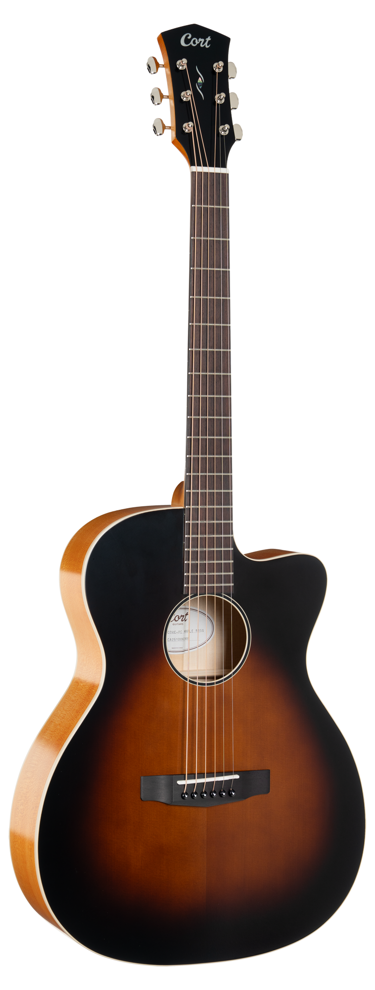 CORE-OC Maple Westerngitarre Brown Burst Top Semi Gloss