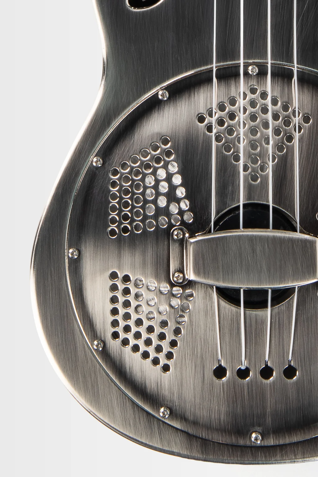 Brushed Nickel Tenor Resonator Ukulele