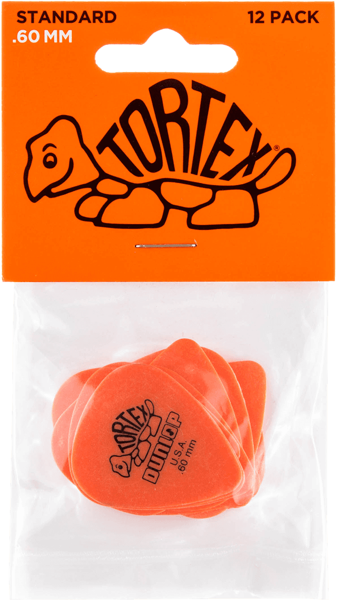 Tortex Standard 0.60mm orange Players Pack (12 Stück)