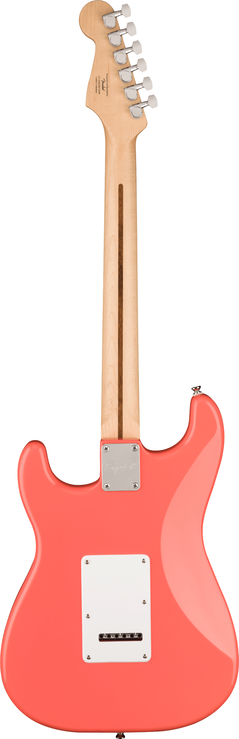 Sonic™ Stratocaster® HSS, Maple Fingerboard, White Pickguard, Tahitian Coral