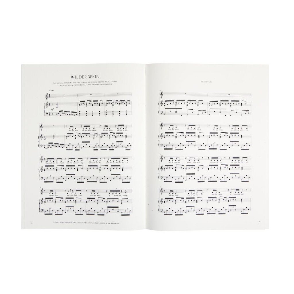 Rammstein Klavier PV BK/CD