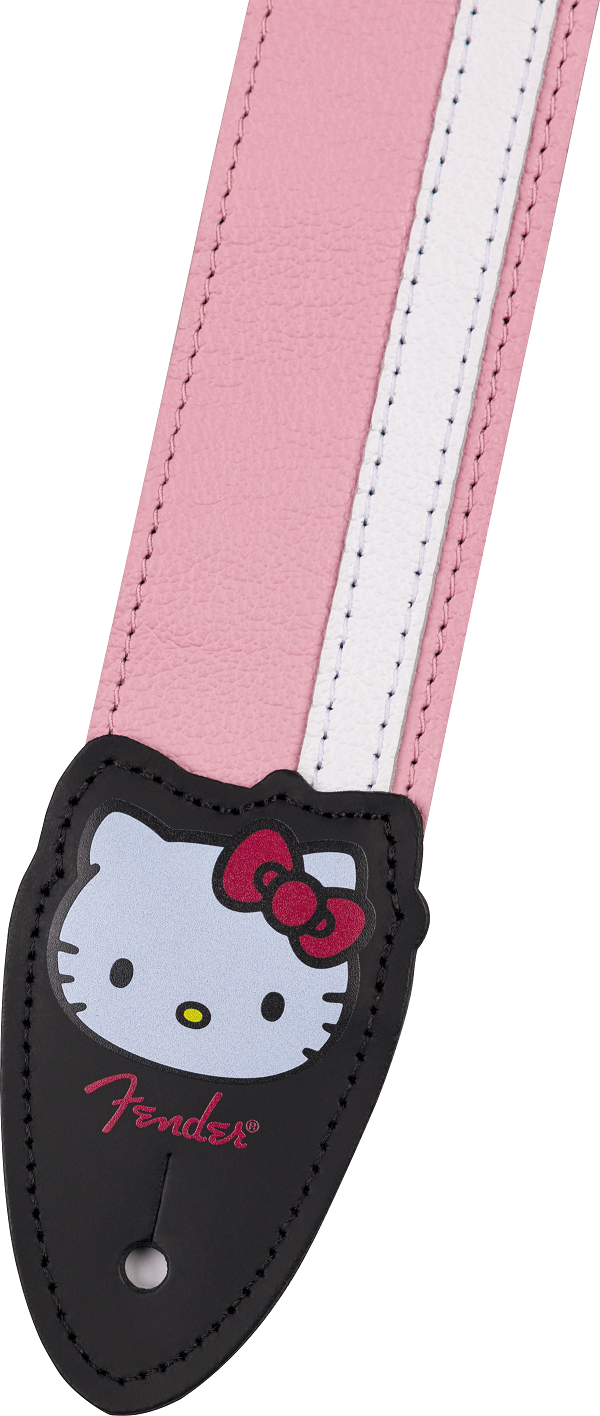 Hello Kitty Pink Leather  Strap 2"