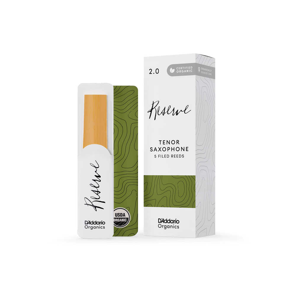 Organic Reserve Blätter für Tenorsaxophone, Stärke 2,0, 5er-Packung