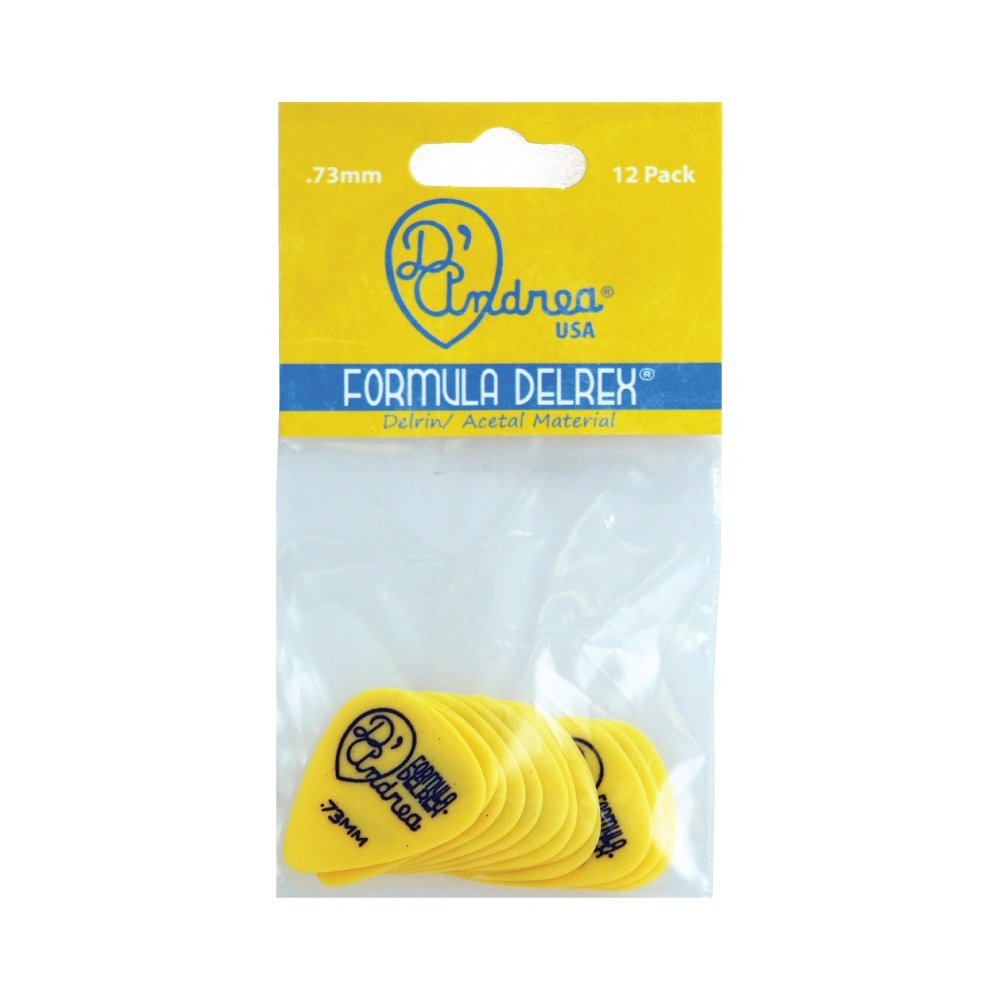Formula Delrex Picks  0.73 mm Yellow