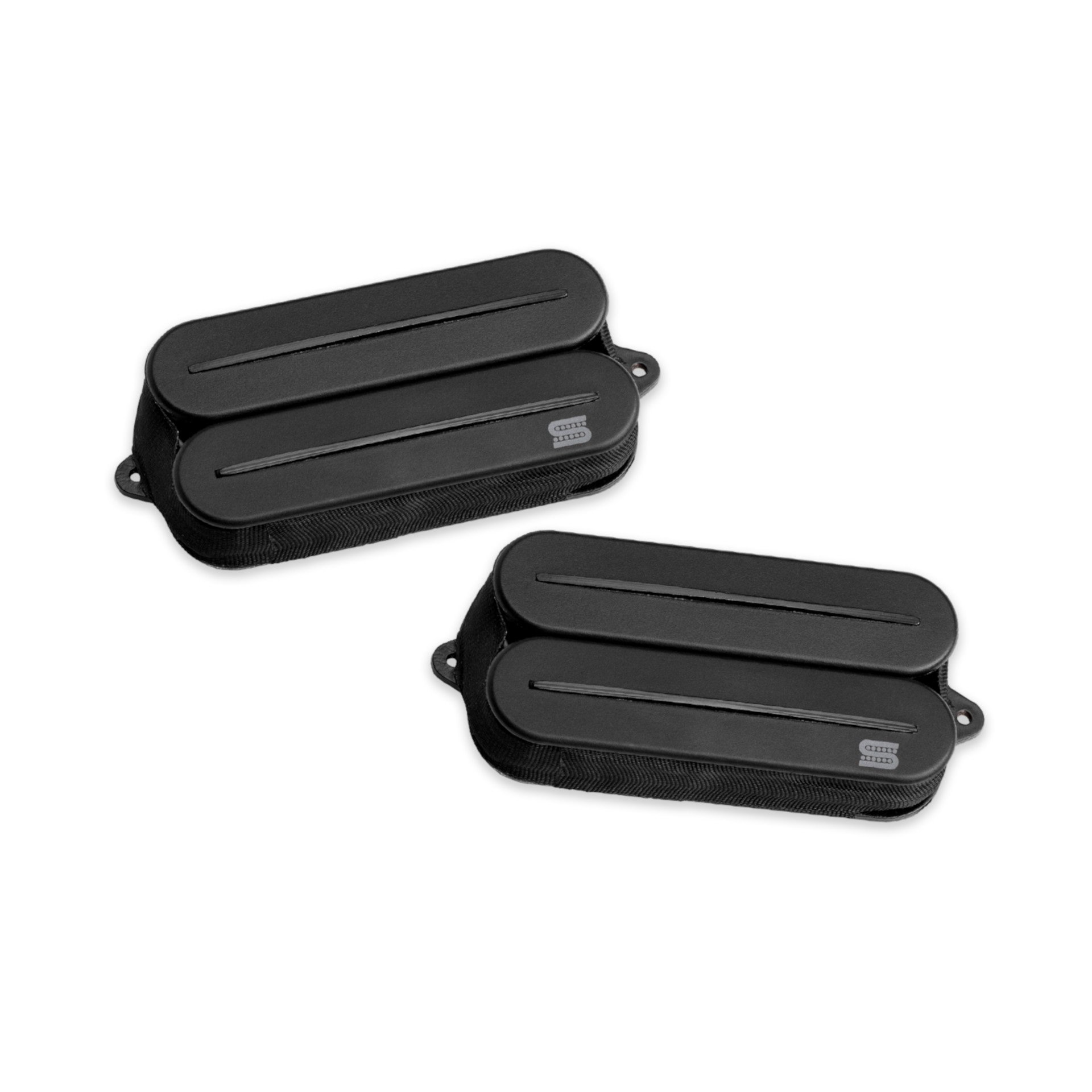Wes Hauch Signature Jupiter Rails Humbucker Set - Black with Black Rails