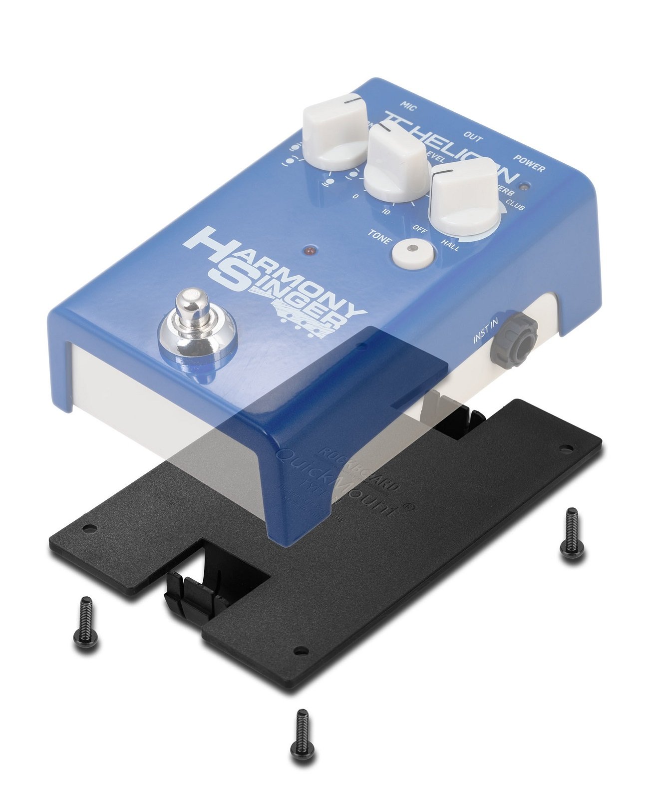 QuickMount Type N - Pedal Mounting Plate for TC Harmony Singer 2, TC Duplicator, TC MicMechanic Peda