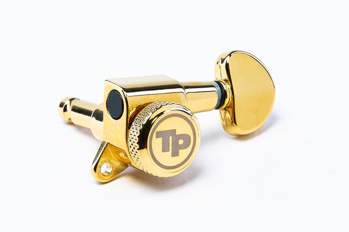 GKL60K-G Locking Tuner with 18:1 Gear Ratio and "Small Kidney" Style Button - Guitar Machine Heads, 