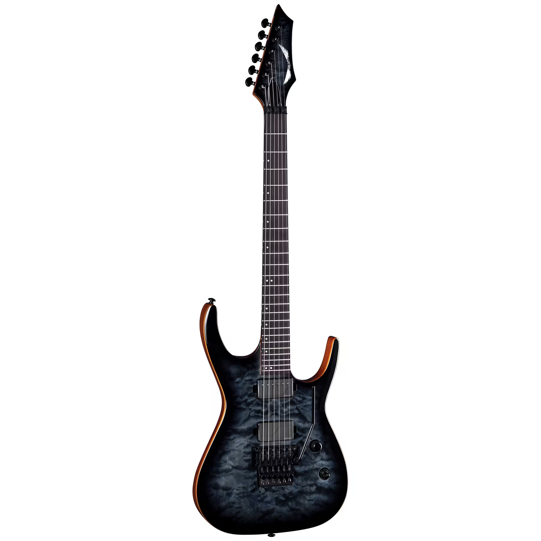 Exile Select Floyd Neck-Thru Archtop Trans Black Burst  