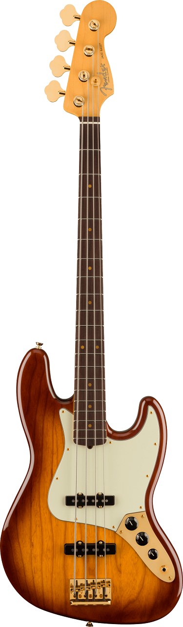 75th Anniversary Commemorative Jazz Bass®, 2-Color Bourbon Burst