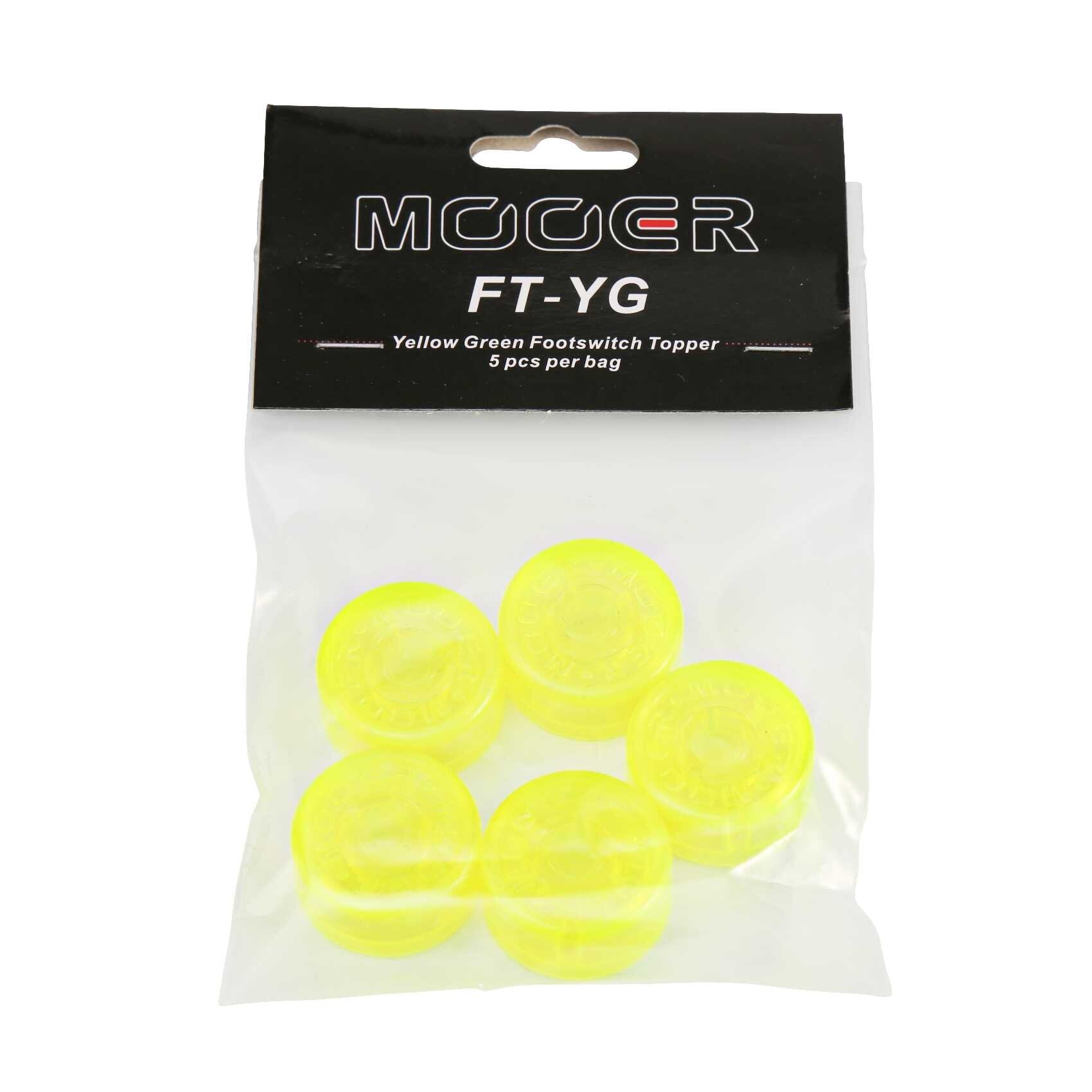 Candy Footswitch Topper Yellow/Green 5 pcs.