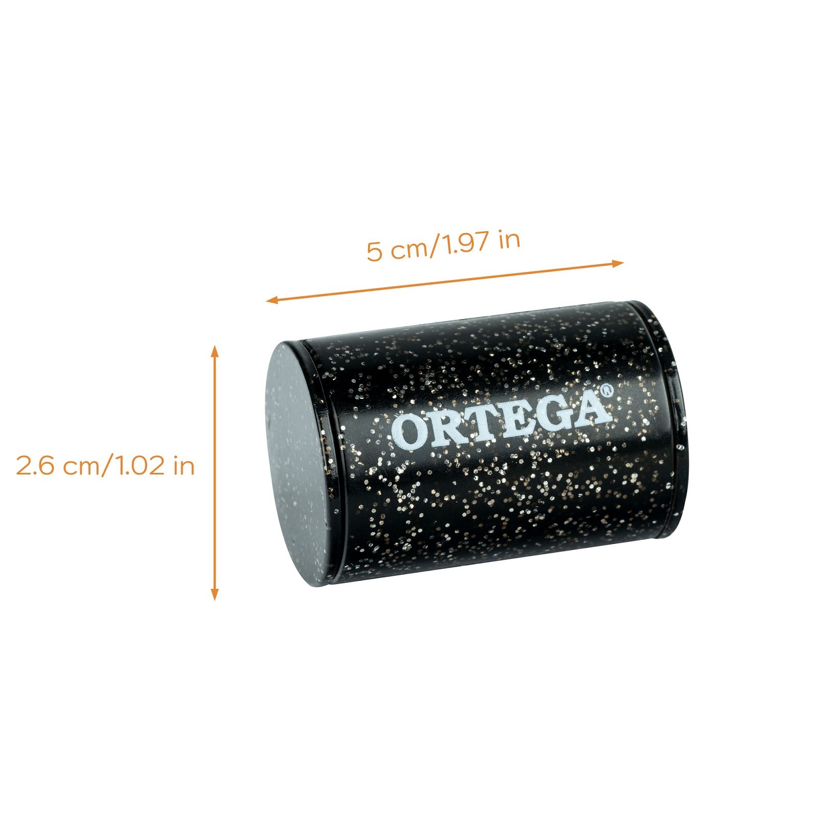 PVC Finger Shaker - Black / Silver Sparkle