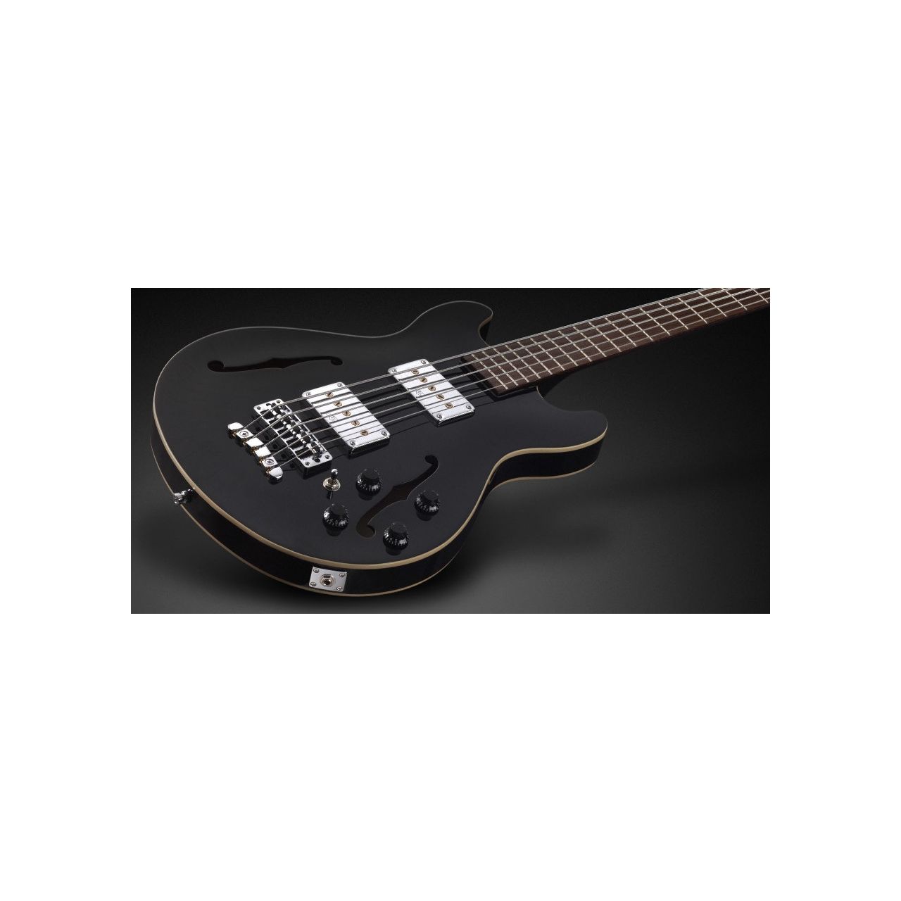 Teambuilt Pro Series Star Bass, 5-String - Solid Black High Polish