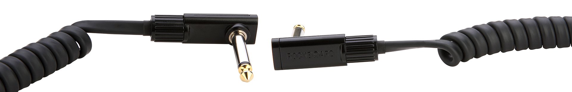Black Coiled Series Flat Patch Cable - 150 cm / 59 1/16"