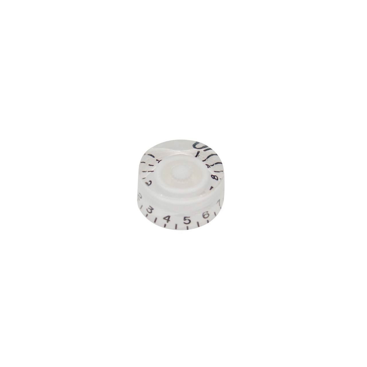 Potiknopf, Speed Knob (hatbox), transparent weiß 