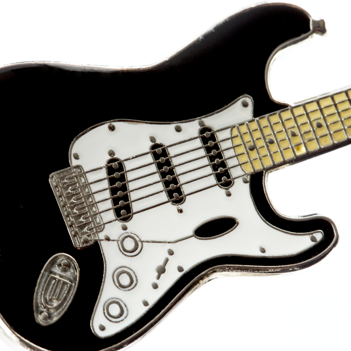 Stratocaster Keychain, Black