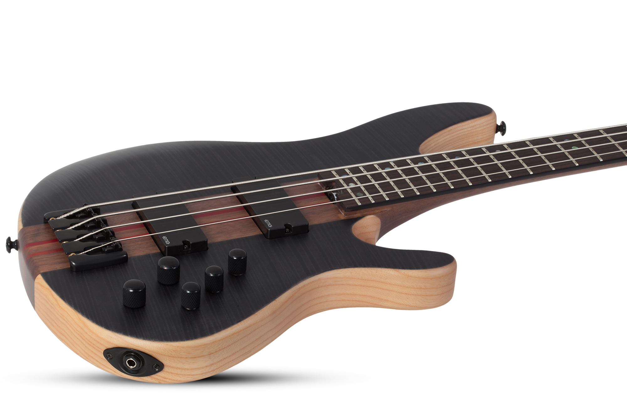 Charles Berthoud CB-4 See-Thru Black Satin E-Bass