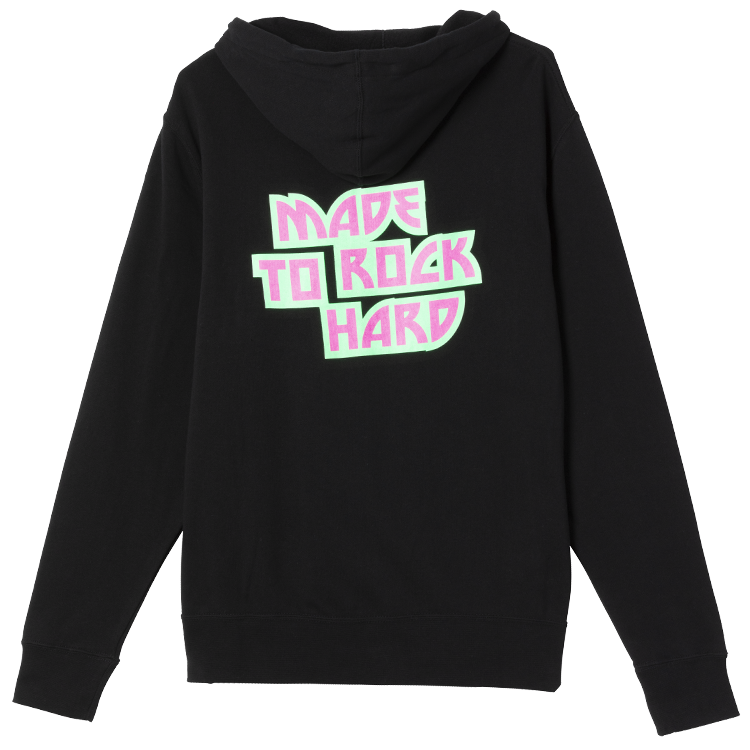 Made to Rock Hard Fullzip Hoodie (Black) XS