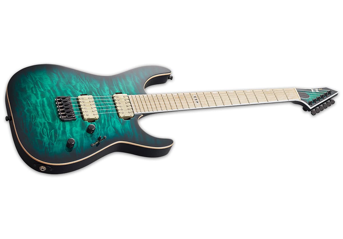 E-II M-II NT Black Turquoise Burst