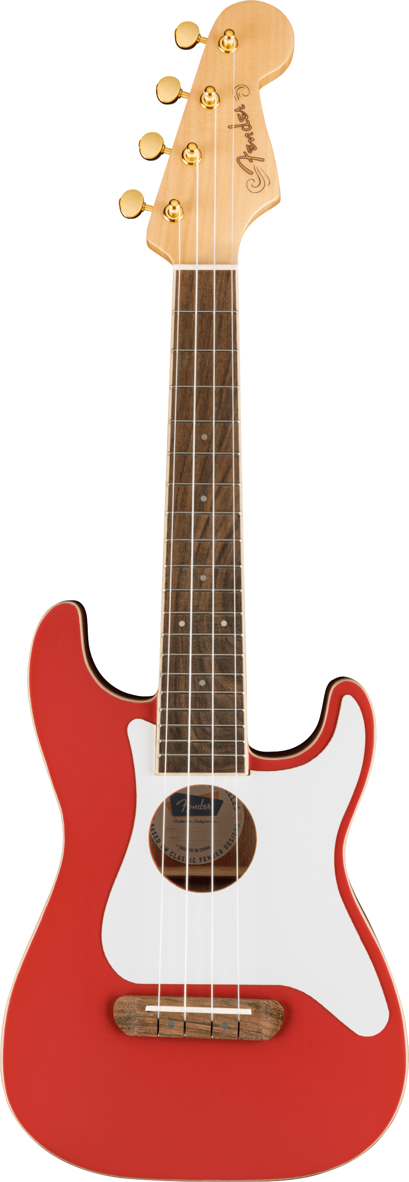 FSR Fullerton Strat Ukulele Fiesta Red