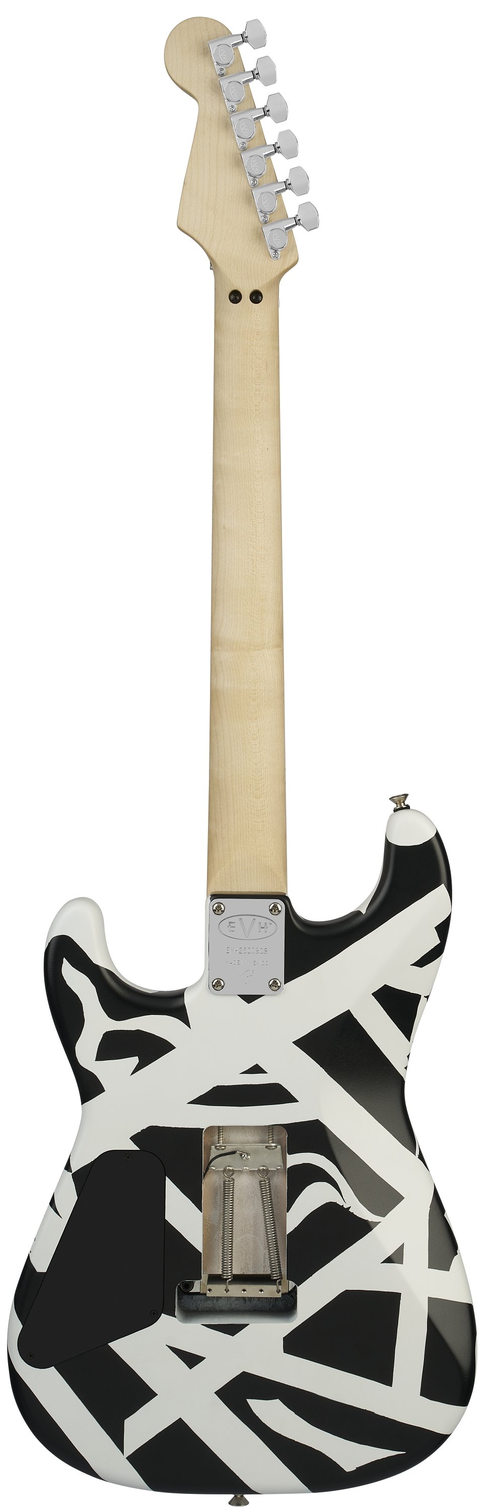 Striped Series Shapes Maple Fingerboard White and Black