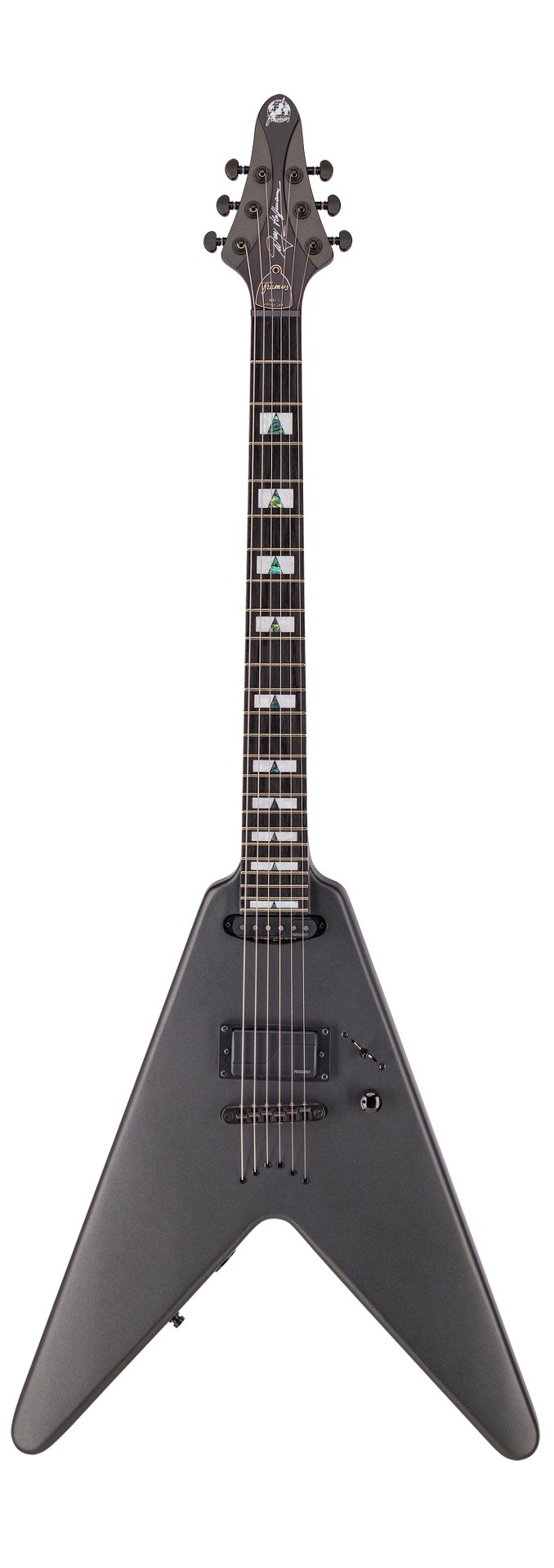 Artist Line Breaker WH-1 - Solid Charcoal Metallic Satin E-Gitarre