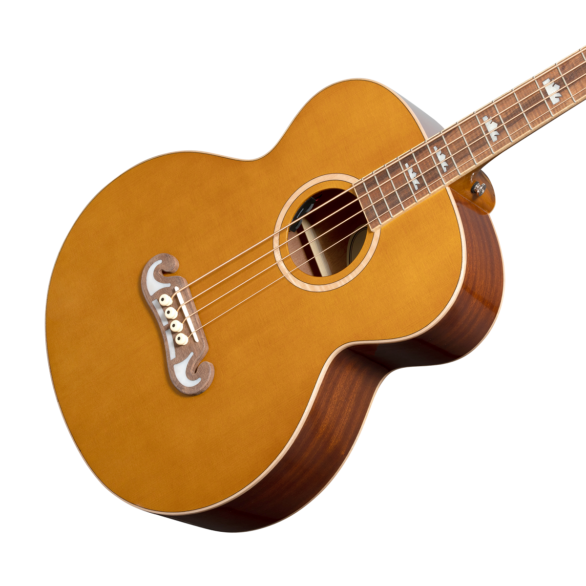 El Capitain J-200 Studio IV Bass (Fishman Sonitone), Aged Vintage Natural