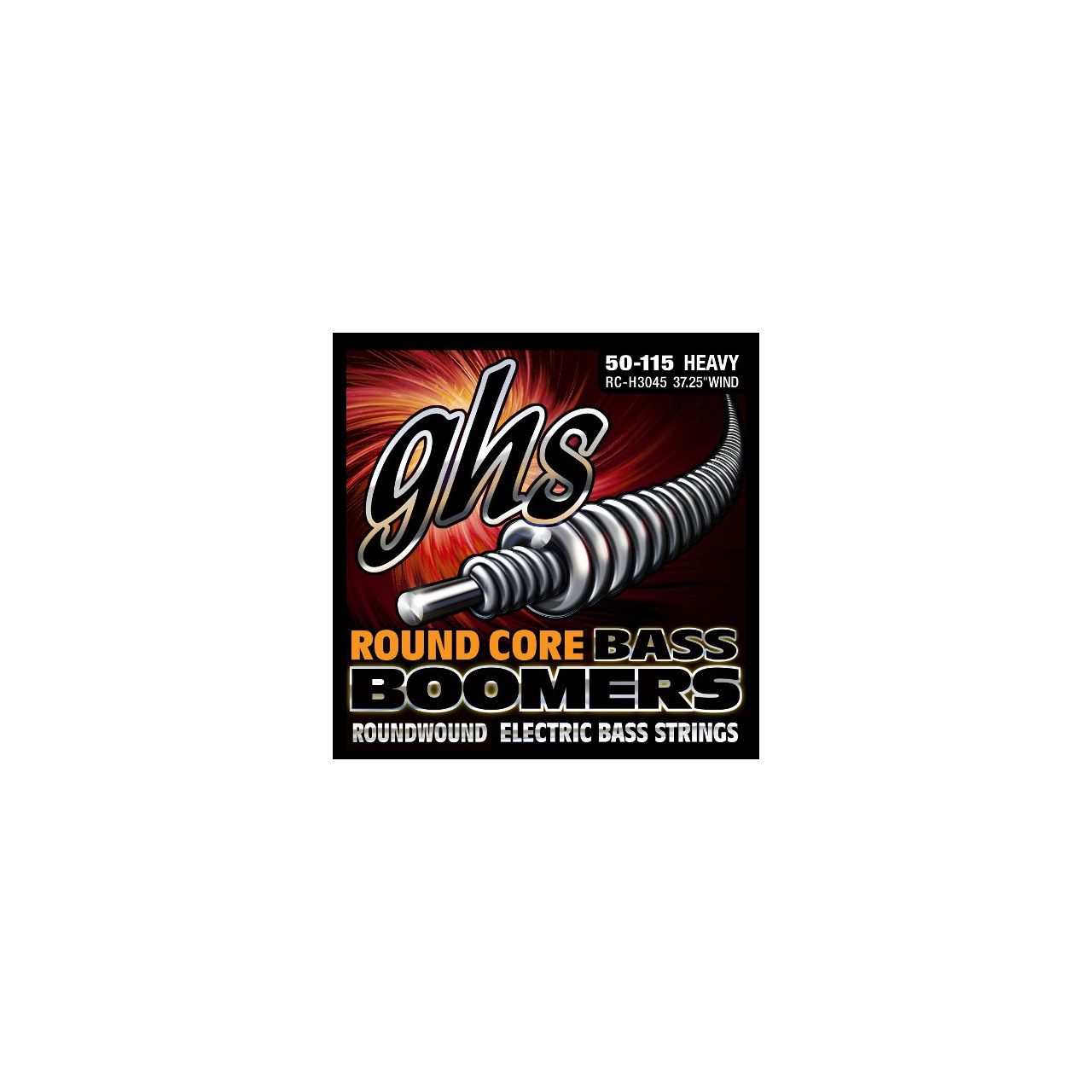 Round Core Bass Boomers - RC-H3045 - Bass String Set, 4-String, Heavy, .050-.115