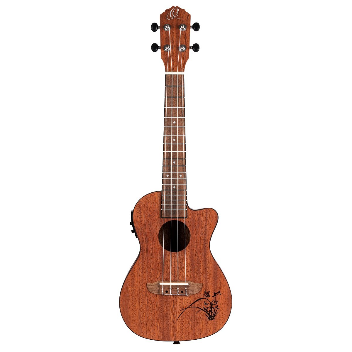 RU5MM-CE Bonfire Konzert Ukulele mit Lasergravur