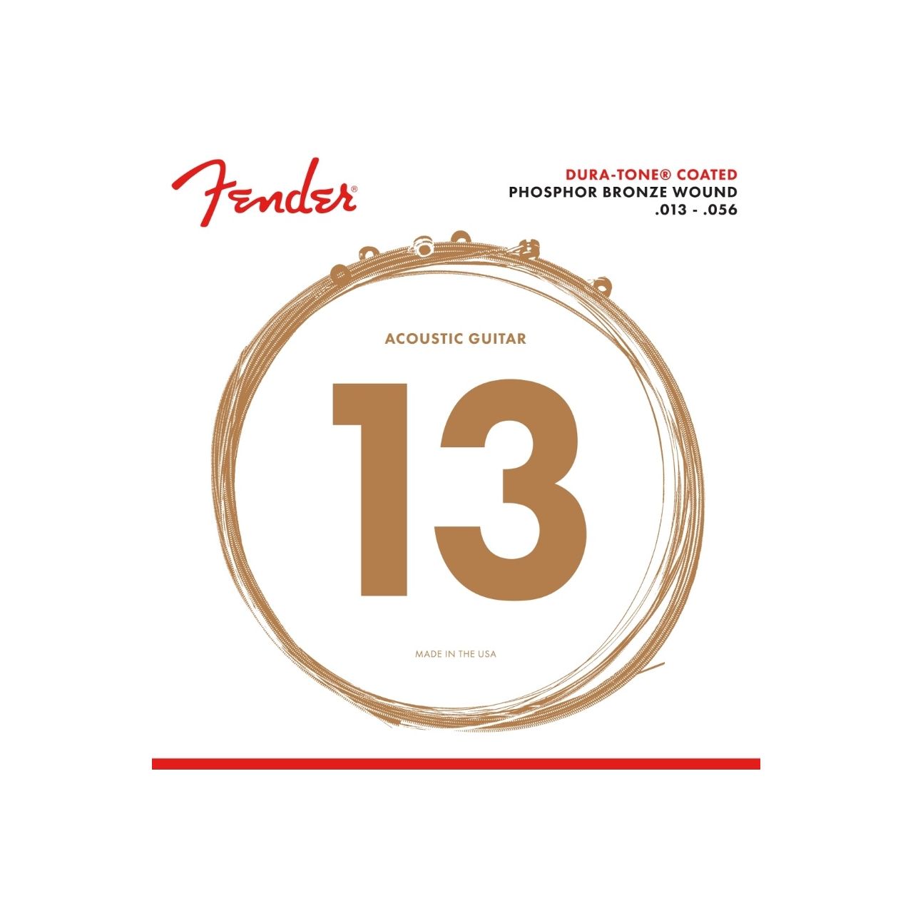 FENDER DURA-TONE® COATED PHOSPHOR BRONZE STRINGS 013-056